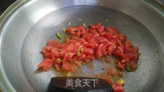 北极虾番茄面的做法步骤:4