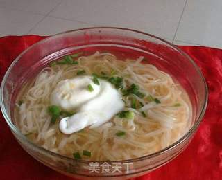 夹心鸡蛋汤皮丝的做法步骤:3