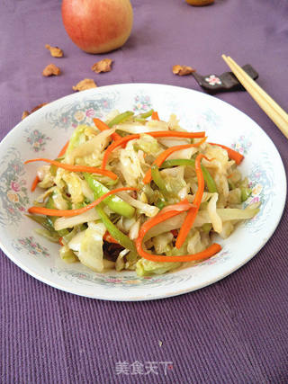 豉香圆白菜的做法步骤:10