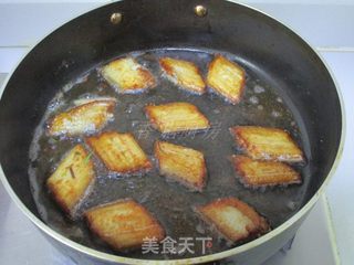 干煎爆腌带鱼的做法步骤:7