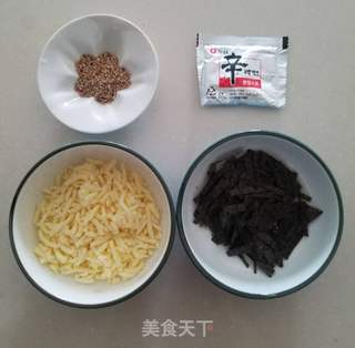 玛喜达的海苔芝士炒饭的做法步骤：1