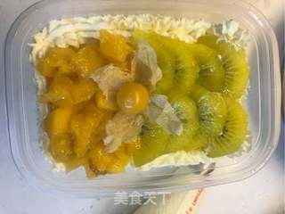 缤纷水果盒子蛋糕的做法步骤:15