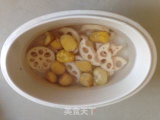 莲藕炖栗子的做法步骤:6