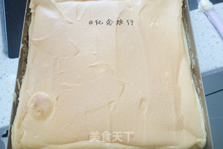 火龙果蛋糕卷的做法步骤:9