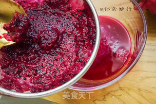 火龙果蛋糕卷的做法步骤:15