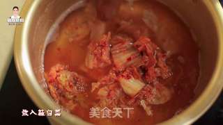 韩式辣白菜豆芽汤的做法步骤:7