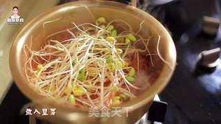 韩式辣白菜豆芽汤的做法步骤:9