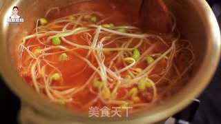 韩式辣白菜豆芽汤的做法步骤:10