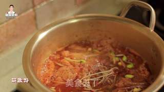 韩式辣白菜豆芽汤的做法步骤:13