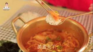 韩式辣白菜豆芽汤的做法步骤:16