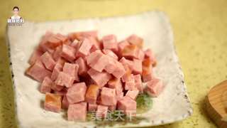 韩式辣白菜炒饭的做法步骤:4