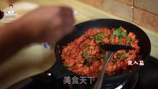 韩式辣白菜炒饭的做法步骤:18