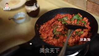 韩式辣白菜炒饭的做法步骤:19