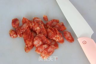 腊肠炒饭的做法步骤：4