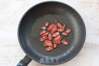 腊肠炒饭的做法步骤：5