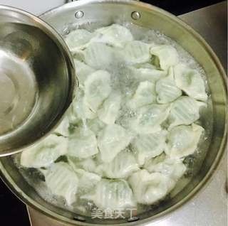 荠菜猪肉水饺的做法步骤:12