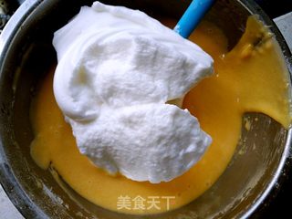 桔子汁戚风蛋糕的做法步骤:7