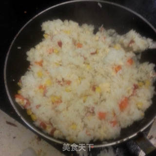 自制牛奶鸡蛋炖饭～的做法步骤：7