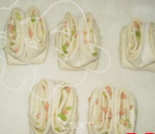 香葱火腿花卷的做法步骤:18