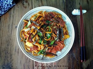 炒乌冬面的做法步骤：8