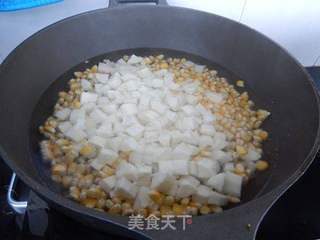 甜玉米拌山药的做法步骤:6