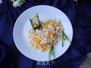 甜玉米拌山药的做法步骤:10