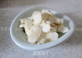 香脆糖醋荸荠素肉片的做法步骤:3