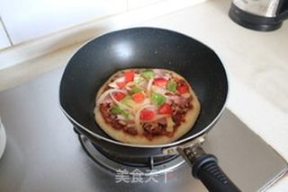 意式肉酱培根披萨(平底锅版)的做法步骤:29