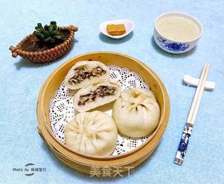 #御寒美食#香菇鲜肉包的做法步骤:11