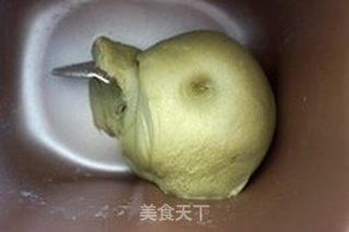 抹茶蜜豆乡村面包的做法步骤:5