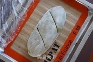 抹茶蜜豆乡村面包的做法步骤:15