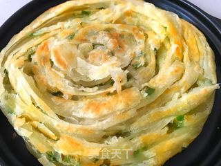 烫面葱香手抓饼的做法步骤:22