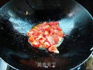 番茄炒凉粉的做法步骤:4