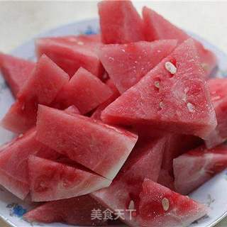 清凉西瓜汁的做法步骤:4