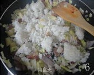 【腊肠炒饭】的做法步骤：6