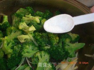 蚝油西兰花的做法步骤:7