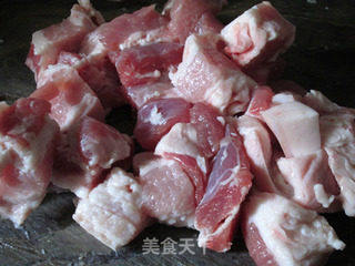 肉控的福音---杏鲍菇烧肉的做法步骤:4
