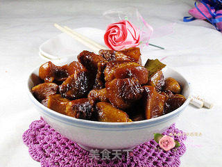 肉控的福音---杏鲍菇烧肉的做法步骤:12