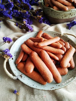 紫薯芝麻手指饼的做法步骤:13