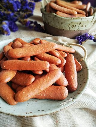 紫薯芝麻手指饼的做法步骤:15