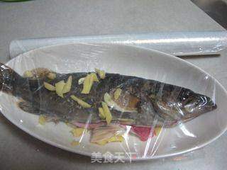 红烧野鳜鱼的做法步骤:4