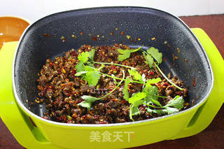 香辣牛肉酱的做法步骤:7