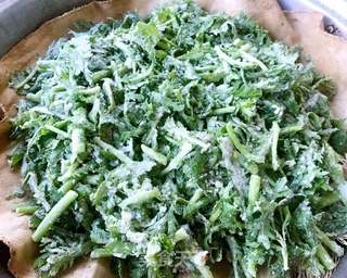 #快手懒人餐#粉蒸茼蒿的做法步骤:5