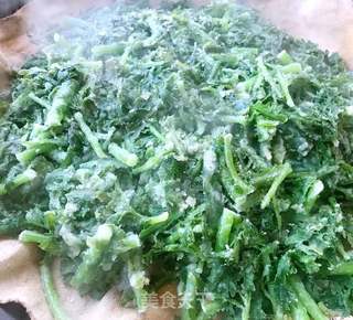 #快手懒人餐#粉蒸茼蒿的做法步骤:6