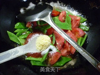 番茄油豆角的做法步骤:12
