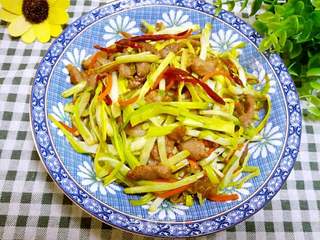 韭黄炒肉丝的做法步骤:12