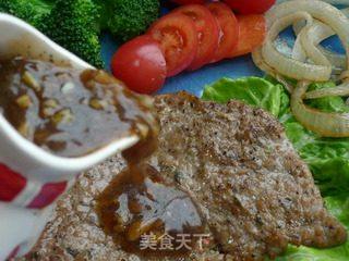 红酒黑椒牛排的做法步骤:15