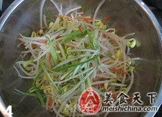 凉拌黄豆芽的做法步骤：4
