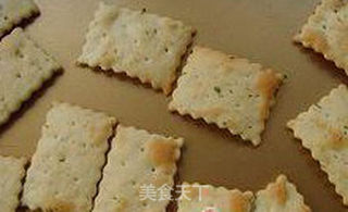 养胃止痛---香葱梳打饼干的做法步骤:6