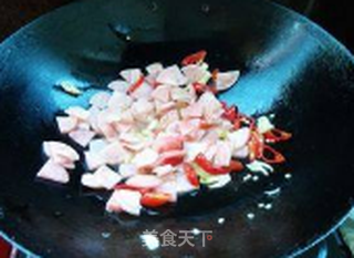 酸萝卜炒鸡胗的做法步骤:6